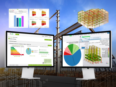 Optimización y Cálculo de Carbono Embebido con Tekla Structural Designer y One Click LCA